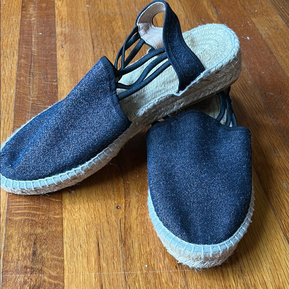 Women's Black Espadrille Sandals